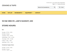 Tablet Screenshot of grainsandtaps.com